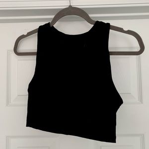 Zara Black High neck crop top, Size small